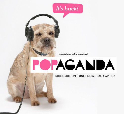 Popoganda ad featuring a cute dog