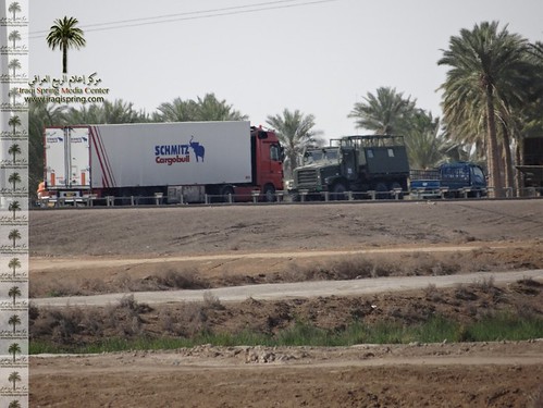 نقل معدات عسكرية ومدفعية وذخيرة من بغداد إلى الانبار