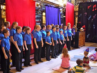 The Children's Festival Chorus at the Fiddlesticks pre-concert
