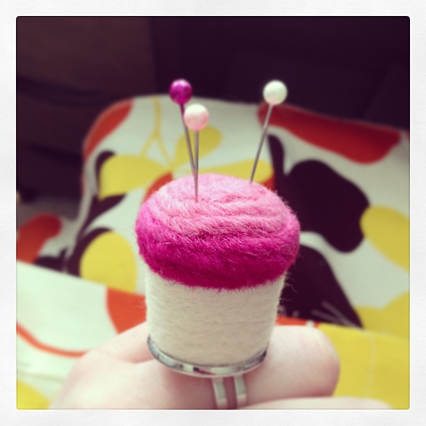 Finally a proud owner of a @madeinlowell pincushion ring