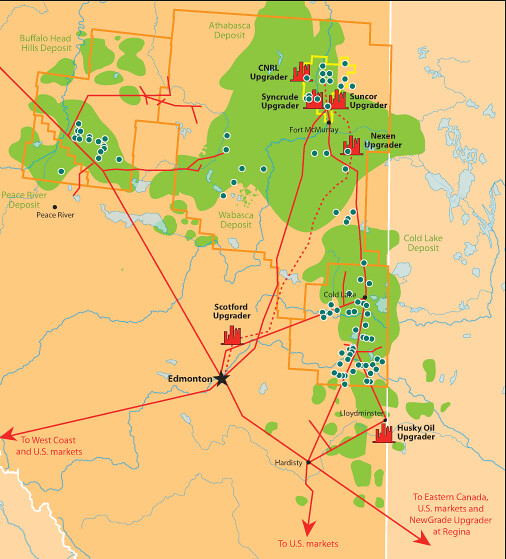 Alberta Tar Sands Sites