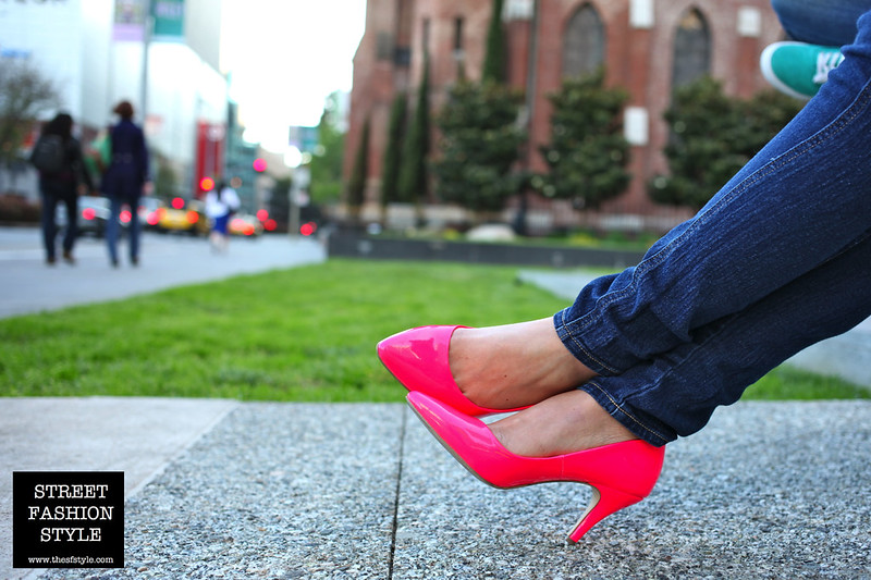 hot pink, pumps, high heels, san francisco fashion blog, street fashion style, thesfstyle,