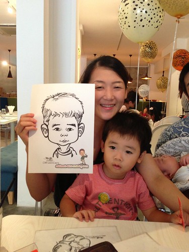 caricature live sketching for birthday party - 8
