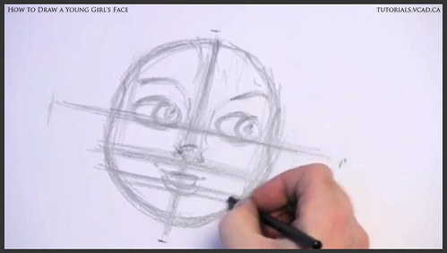 learn how to draw a young girls face 007
