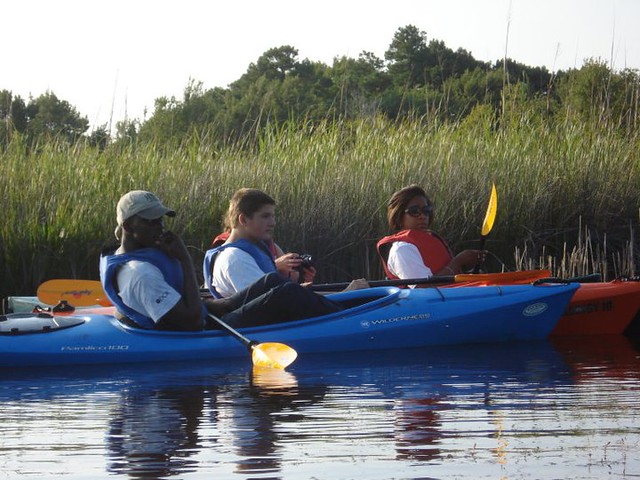 Virginia State Parks Youth Service Corps and Youth Conservation Corps are modeled on the historic CCC program.  Kayak programs, guided hikes, and hard work are all part of the three week paid program for teens.