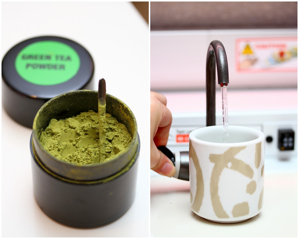 Genki Sushi's Green Tea & Hot Water