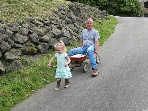 Ruby giving Papa a ride by Southworth Sailor