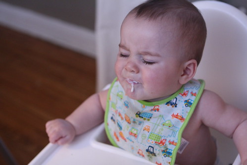 Elliott's First Taste of Yogurt