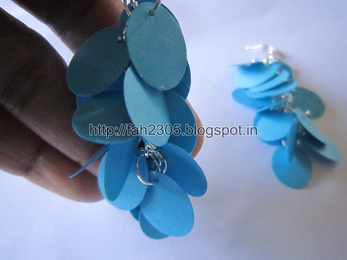 Handmade Jewelry - Paper Punch Earrings (Oval) (5) by fah2305