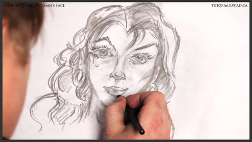 learn how to draw a womans face 024