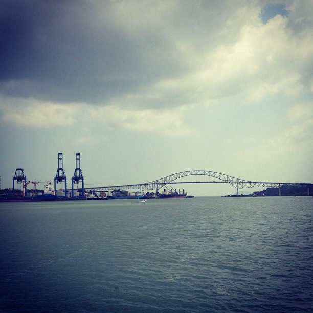 Bridge of the Americas, uniting north and south. #panama #canal