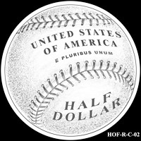 Baseball coin design
