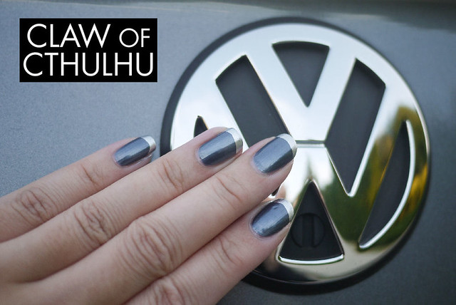 VW Jetta Inspired Freehand French Tips