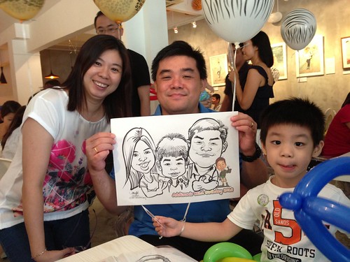 caricature live sketching for birthday party - 4