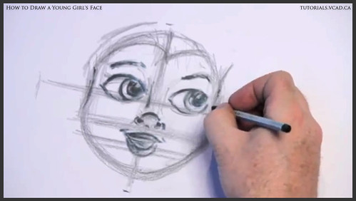 learn how to draw a young girls face 012
