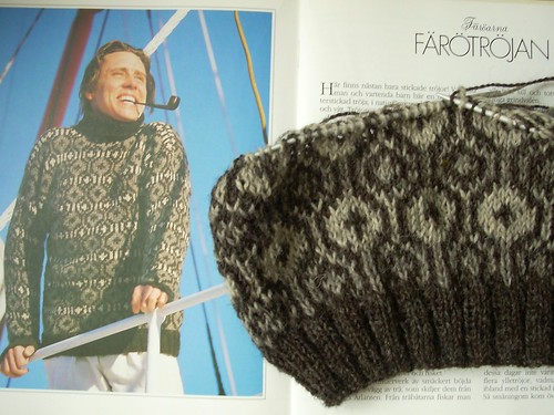 Faroese sweater in progress by Asplund