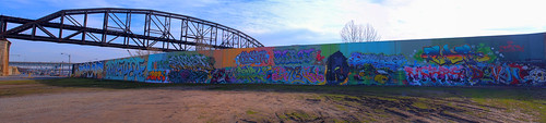 St. Louis Graffiti Wall Panoramic by DisHippy