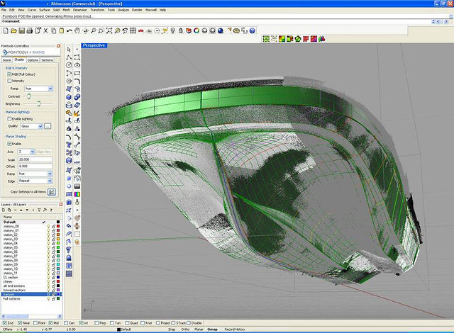 CAD modelling over pointcloud data