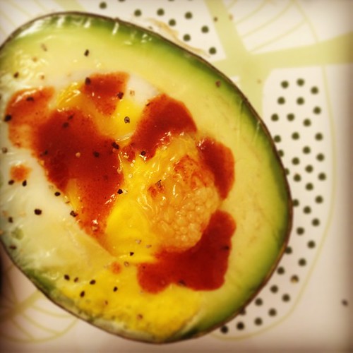 Tried to make an egg in an avocado cup