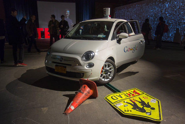 Fake Google Driverless Car at F.A.T. Gold