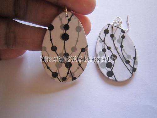 Handmade Jewelry - Card Paper Earrings  (19) by fah2305