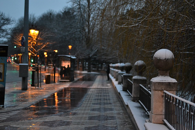 snow in Burgos, Spain