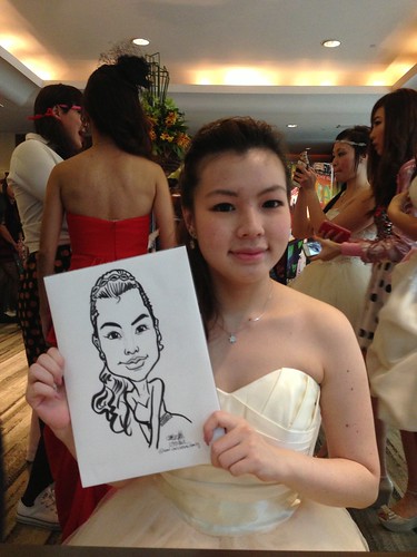 caricature live sketching for Recruit Express Dinner & Dance 2013 - 7