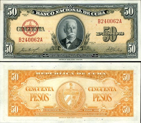 50 Pesos Kuba 1950-60, Pick 81