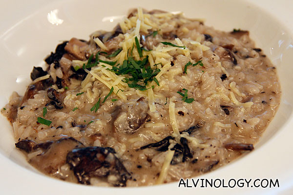 Mushroom risotto 