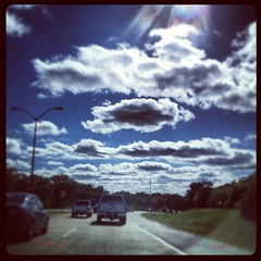 Simpson clouds today. B