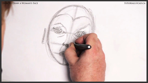 learn how to draw a womans face 013