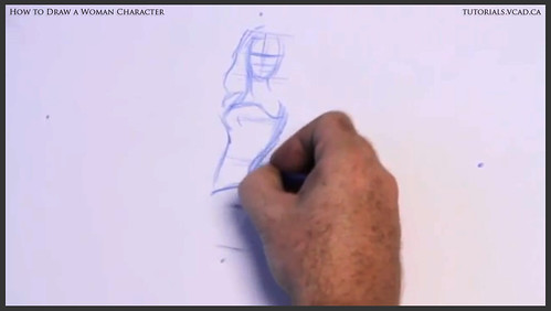 learn how to draw a woman character 003