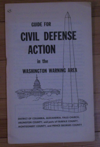 Civil Defense Map for Washington, DC, 1959