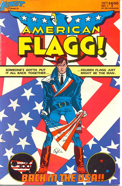 American Flagg 1 cover by Howard Chaykin
