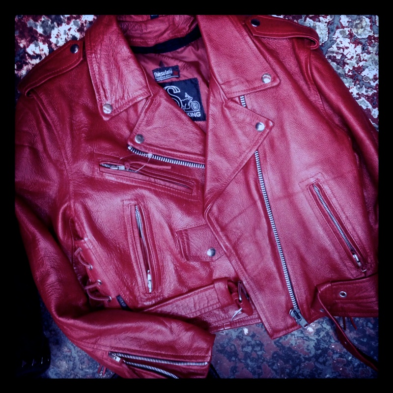 red leather moto jacket