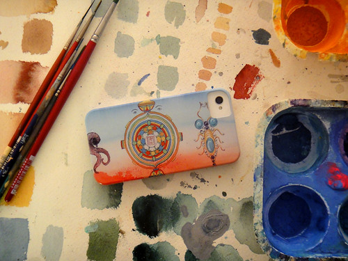 iPhone 4 with my Mandala cover by scott_waterman