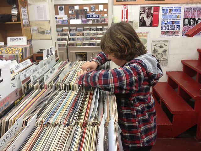 Miles record shopping