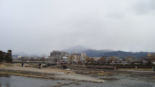 2013/02 鴨川デルタと比叡山方面