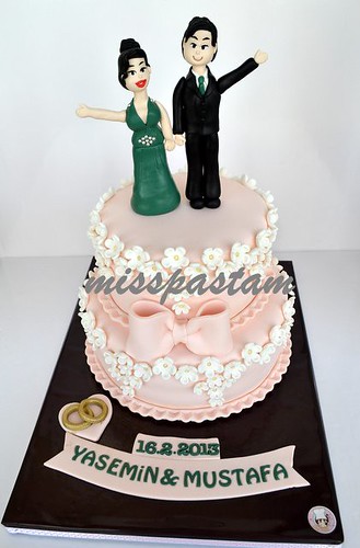 wedding cake by MİSSPASTAM