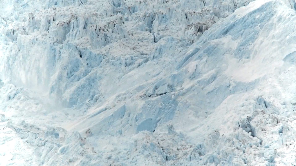 Calving glacier