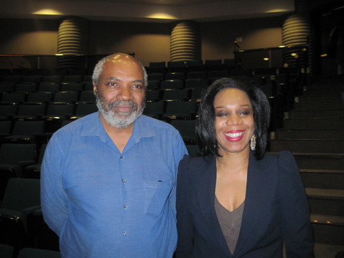 Abayomi Azikiwe, editor of the Pan-African News Wire, with Dr. Kiki Edozie, director of African American and African Studies at MSU. They spoke at the Dr. Charles H. Wright Museum of African American History. (Photo: Leona McElvene) by Pan-African News Wire File Photos