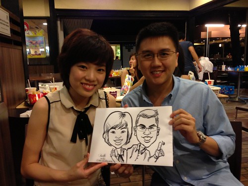 caricature live sketching for birthday party - 7