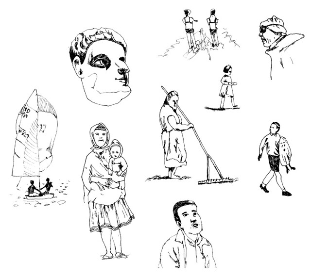 quick sketches of people