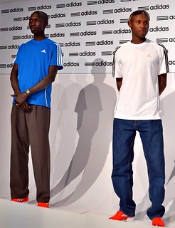 Wilson Kipsang y Geoffrey Mutai adidas Media Day