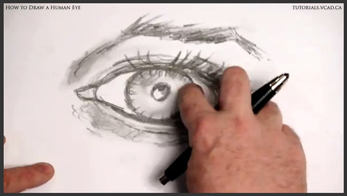learn how to draw a human eye 020