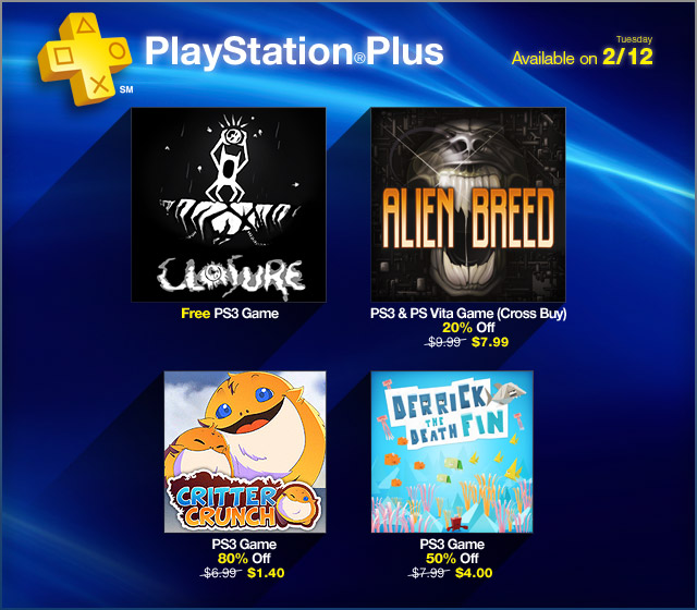 PlayStation Plus Update 2-12-13