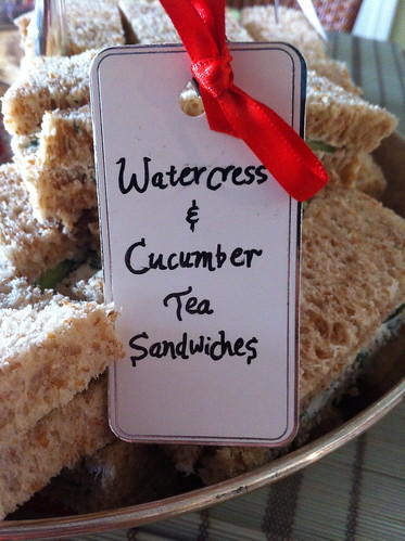 Cucumber & Watercress Tea Sandwiches