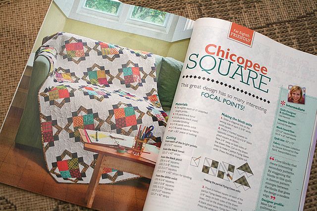 Chicopee Square Quilt in Quilt Magazine