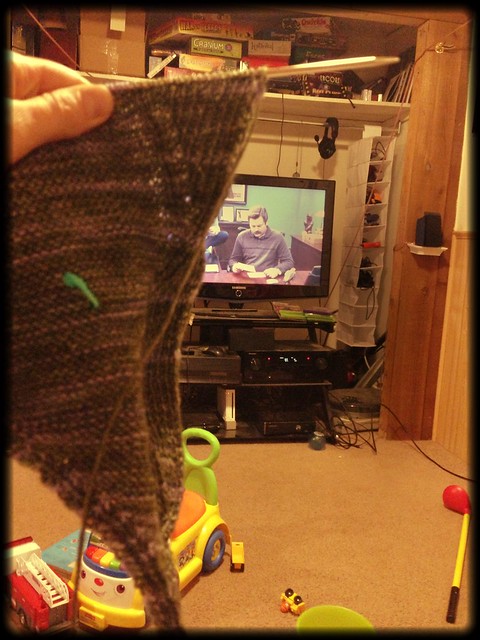 Knitting and Ron Swanson