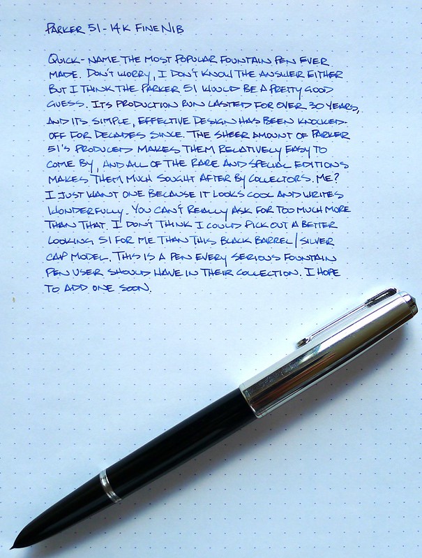 metallisk fire gange jævnt My Fountain Pen Education: The Parker 51 — The Pen Addict